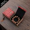 Pulsera de lino retro de gran tamaño con borlas, caja de pulsera con cuentas de brocado, caja de embalaje manual, caja de regalo al por mayor