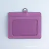 Porta-Crachá de Couro Sintético Colorido, Porta-Cartão, Porta-Cartão de Ônibus, Crachá de Funcionário, Porta-Crachá de Exposição, Etiqueta, Porta-Crachá
