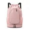 Bolsa con cordón, bolsa de bádminton, mochila deportiva personalizada, doble uso para tenis, logo para participación en competición, bolsa plegable con cordón