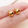 Cobre Multicolor Alta Retención de Color Perla Hueca Colgante de Campana Pequeña Redonda Pulsera DIY Hecha a Mano Accesorios para Joyería