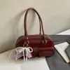 2025 Moda Retrô Simples Bolsa de Ombro Design de Nicho Nova Bolsa Feminina Outono e Inverno Personalizada Bolsa de Axila