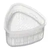 Molde de bola de arroz para niños de dibujos animados, molde de triángulo de arroz con alga, material PP de grado alimenticio, modelo de molde de producción para hornear