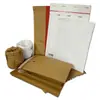 Bolsas de Papel Kraft Completamente Biodegradables con Estructura de Panal para Comercio Electrónico, Comercio Exterior, Ropa, Bolsas tipo Sobre Autoadhesivas para Empaque Express, Bolsas de Papel con Estructura de Panal