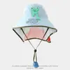 Nuevo sombrero de protección solar para niños con ventilador alimentado por energía solar, protección UV y parasol