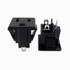 Enchufe de Corriente Industrial de Tres Orificios y Tres Pines Estándar Americano, Base Hembra Tipo Tarjeta con Cable, Enchufe para PDU para Lámparas