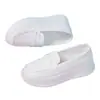 Zapatos de enfermera para mujer 2026 nuevo modelo de otoño, de suela blanda, transpirables, no fatigantes, zapatos blancos, de suela gruesa, antideslizantes, que aumentan la altura, zapatos de trabajo médicos