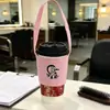 Funda de Lona para Taza de Té con Leche Logo Imprimible Alta Calidad Bolso Pequeño de Algodón Exquisito Regalo de Mano Bolsa de Lona Venta al por Mayor