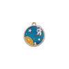 Accesorios de Joyería DIY Aleación Goteo de Aceite Oro K Colgante Astronauta Planeta Estilo K Popular Creativo