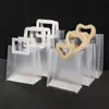 Bolsa de Regalo de PP Mate Plástico Transparente Bolso de Mano Navideño Bolsa para Empaquetar Regalos de Cumpleaños Bolsa para Regalo de Boda
