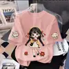 Camiseta de Manga Corta de Algodón Puro para Niñas Verano Nuevo Linda Top para Bebé Ropa Infantil Delgada Cuello Redondo Manga Media Ropa Infantil