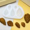 Pinha Simulada Fruta Seca Decorativa Natural Molde de Silicone DIY Molde para Bolo Mousse de Chocolate Cola Gesso DIY