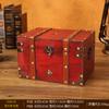 Caja de Joyería Nueva Caja de Almacenamiento de Madera con Cerradura Caja de Almacenamiento Caja de Embalaje de Piedra Caja de Madera Estilo Retro Personalizado Venta al por Mayor