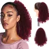 Atacado de fábrica peruca rabo de cavalo com cordão pequeno africano feminina peruca rabo de cavalo cacheado preguiçoso com cordão rabo de cavalo alto comércio exterior cabelo cacheado Rabo de Cavalo