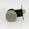Fechadura indicadora vermelha e verde para porta de banheiro público liga de zinco espessada fechadura de porta de divisória de banheiro