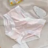 Fina seda de seda sem costura roupa interior das mulheres calças máscara de cintura respirável de secagem rápida japonesa doce menina cuecas de quadril