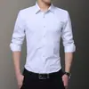 Camisa Blanca Talla Grande Negocios Transfronterizos 2026, Camisa de Color Sólido Ajustada Moderna para Todas las Estaciones, Camisa Versátil para Hombre