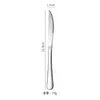 Venta al por mayor de Acero Inoxidable 304 Vajilla Doméstica Hotel Estilo Occidental Cuchara para Hielo 1010 Vajilla Occidental Set de Cuchillo, Tenedor y Cuchara para Steak