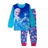 Explosiones ropa infantil niña niña bebé caricatura manga larga ballena ropa de casa traje pijama D13