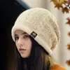 Chapéu de Lã Quente Outono/Inverno para Circunferência Craniana Grande de Mulheres, Estilo Coreano, Moderno, Versátil, Proteção de Orelhas, Gorro Slouchy Solto