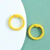 Anillo de Resorte de Aleación de Zinc Pintado de Colores 23 mm Hebilla de Resorte Redonda Anillo de Llavero Accesorios para Joyería DIY Venta al por Mayor