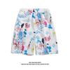 Sanya férias de verão à beira-mar shorts florais masculinos cinco pontos casuais combinam com tudo shorts havaianos soltos shorts de praia