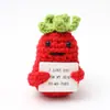 Productos transfronterizos de Amazon adornos de muñeca de dibujos animados de frutas y verduras tejidos de lana hechos a mano energía positiva