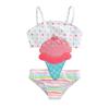 Trajes de baño de una pieza para niñas, nuevos de fábrica, con dibujos animados, de secado rápido, triangulares, para aguas termales.