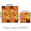 Set de Decoración Desechable para Fiesta de Halloween Transfronteriza 2026: Platos de Papel de Calabaza Fantasma, Vasos de Papel, Juego de Vajilla Espeluznante