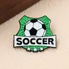 Broche Comemorativo da Copa do Mundo de Futebol de 2026 nos Estados Unidos, Canadá e México, Acessórios de Vestuário de Desenho Animado Fofos, Emblema Esportivo