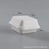 Caixa Bento de Celulose de Papel Caixa de Almoço Caixa de Papel Descartável 6 polegadas Pintura Suflê Caixa de Hambúrguer Atacado Material Ecologicamente Correto