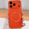 Capa de Celular iPhone 18 Pro com Suporte Giratório Adequada para Apple 18/17 Textura de Couro 16/15 Design Olho de Pupila 14/13 Atração Magnética