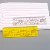 Regla de estudiante con fórmula matemática, regla geométrica de dibujo multifuncional transparente de 10 cm, una herramienta de aprendizaje para estudiantes