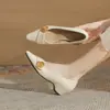 Jingang Ym52102 Zapatos Planos con Punta Fina, Elevación Interna, Boca Baja, Nuevos Primavera y Otoño 2025, Elegantes y Versátiles para Mujer