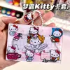 Lindo Tarjeta de Identificación Hello Kitty Tarjeta Bancaria Tarjeta de Acceso Portatarjetas Portatarjetas de Identificación Acrílico Portatarjetas de Estudiante Animación