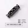Hebilla de resorte de metal, hebilla de cuerda de doble orificio, hebilla de ajuste, hebilla de aleación redonda, accesorios, hebilla elástica de un solo orificio, hebilla de nariz de cerdo de mina