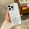 Yuedongyin Capa para Celular Galvanizada Adequada para Iphone16Promax Capa Protetora com Cola Apple 15 14 Laço