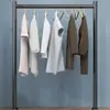 Arara de roupas estreita autoportante para espaços pequenos, varanda, quarto, frestas estreitas, uso doméstico simples, prateleira compacta de canto