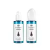 Botella Gotero Personalizada de Plástico PET Verde Transparente de 70ml con Tapa de Guijarro, Esencia Hidratante, Sub-Botella