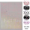 Adesivos de Unha Artística Novos Transfronteiriços para Ins Mini Coração Amor Laser Multicolor Adesivo Adesivo para Unhas