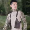 Chaleco Multifuncional Bolsa para Hombre Bolsa Retro de Axila Bolso Cruzado para Hombre Diseño de Nicho Bolsa para Teléfono Móvil de Deportes al Aire Libre