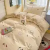 Juego de Colcha para Dormitorio, Juego Completo de Ropa de Cama de Algodón Puro, Funda de Colcha para Estudiantes, Juego de Seis Piezas de Algodón para Cama Individual