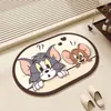 Alfombrillas de Baño de Dibujos Animados, Felpudos Absorbentes para Puerta de Baño, Alfombras para Entrada de Baño y WC, Felpudos Antideslizantes de Secado Rápido