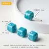 Coleção de Contas Espaçadoras Cubo de Cristal Natural, Acessórios para Joias DIY Feitos à Mão, Contas Soltas Cubo de Ágata para Pulseira, Acessórios Atacado