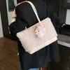 Bolso Tote de Gran Capacidad Versátil con Textura de Gama Alta 2026 Bolso de Hombro Elegante de Estilo Nuevo de Lana de Cordero Bolso de Mano Atmosférico