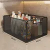 Estante de almacenamiento debajo del mueble del baño, carrito de baño, cesta de almacenamiento para detergente y polvo de lavandería, cesta para ropa sucia debajo del lavabo
