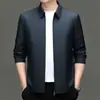 Chaqueta de Negocios para Hombre con Cuello de Solapa, Seda de Leche, Estilo Ejecutivo, Nuevo Modelo Primavera 2026, Chaqueta para Hombres de Mediana Edad, Abrigo de Papá