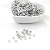 Banhado a Ouro Cobre Cor Forte Duradoura Redondo Liso Contas Espaçadoras Brilhantes com Furo Passante Contas Soltas DIY Pulseira Colar Acessórios de Joias