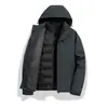 Chaqueta de Trabajo Tres en Uno Desmontable de Dos Piezas a Prueba de Viento Cálida para Otoño e Invierno con LOGOTIPO Estampado y Bordado