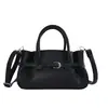 Bolso de mano plisado de nicho estilo coreano, moderno y sencillo, con hebilla de cinturón, adecuado para ir al trabajo, bolso cruzado, bolso de hombro para mujer