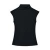 Spice Girls Meia Gola Alta Pequena Manga Voadora T-shirt Feminina 2024 Novo Verão Slim-fit Slimming Stretch Chic Base Top
